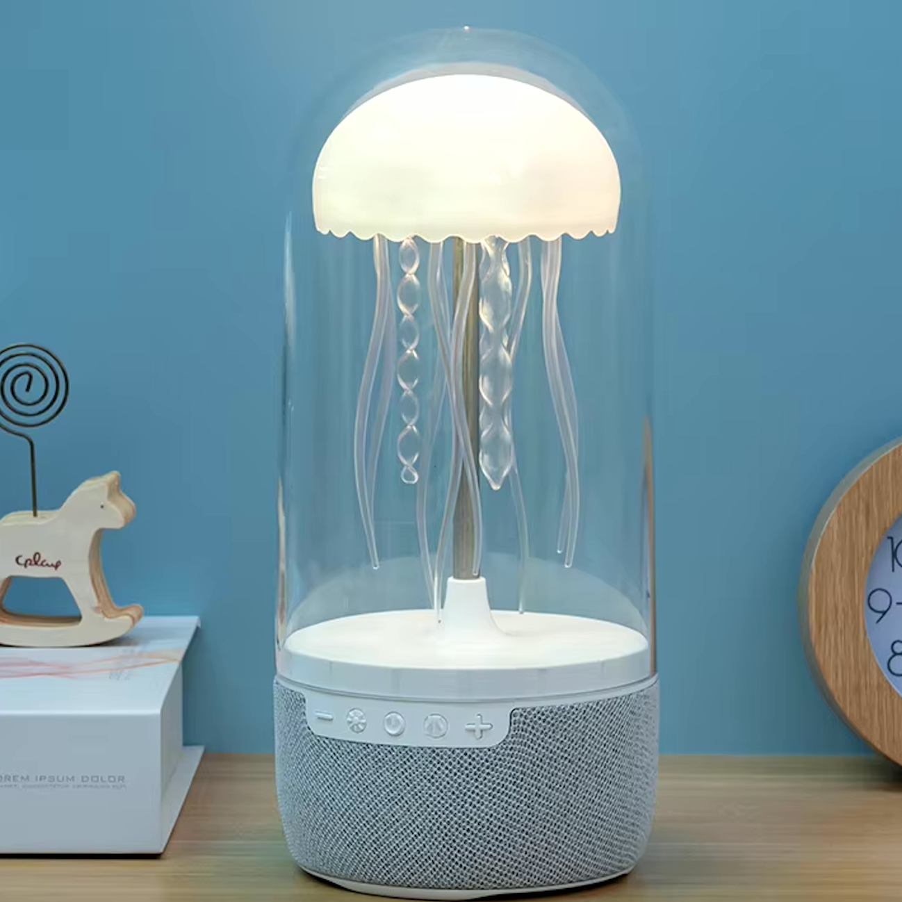 Lámpara LED rotativa con altavoz integrado