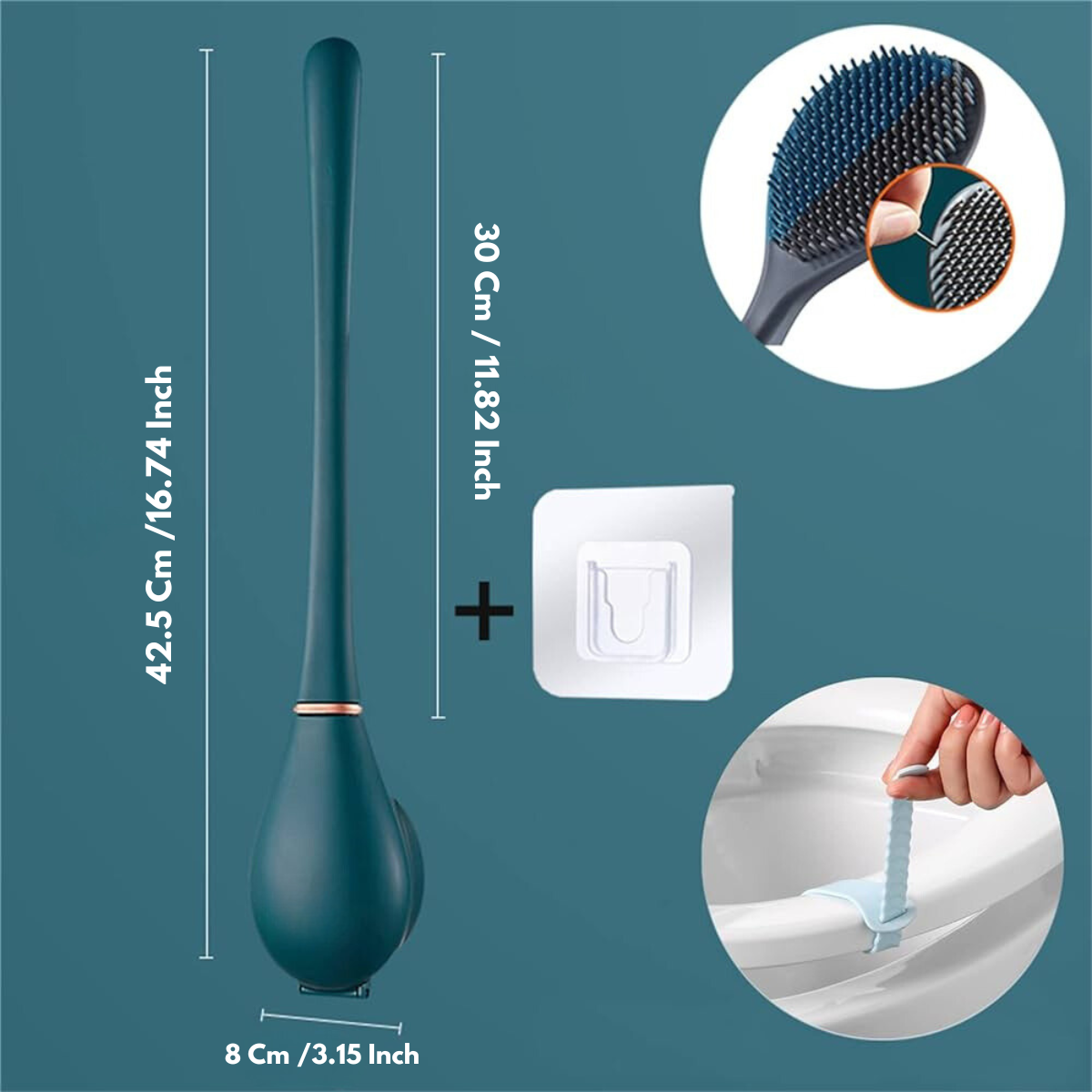 SmartBrush - Elegantná a hygienická silikónová WC kefa