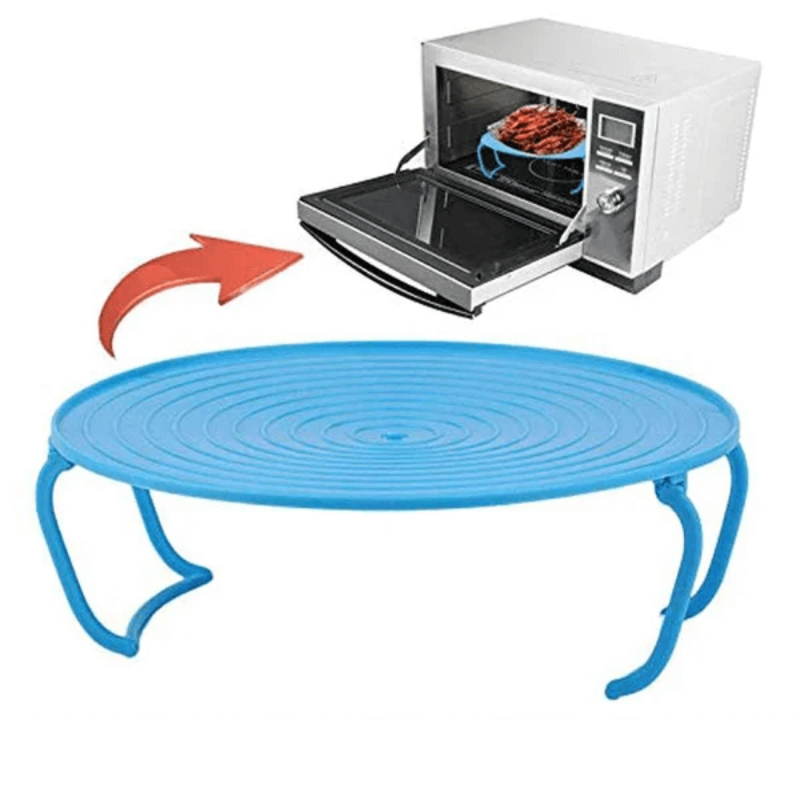 Foldable microwave tray - Save space and time 