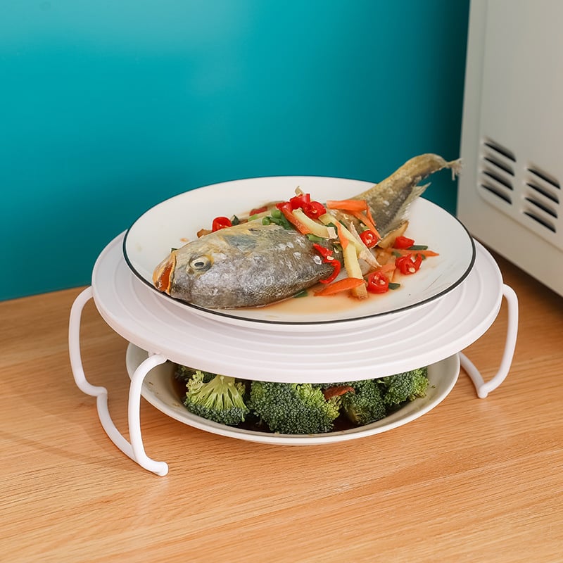 Foldable microwave tray - Save space and time 