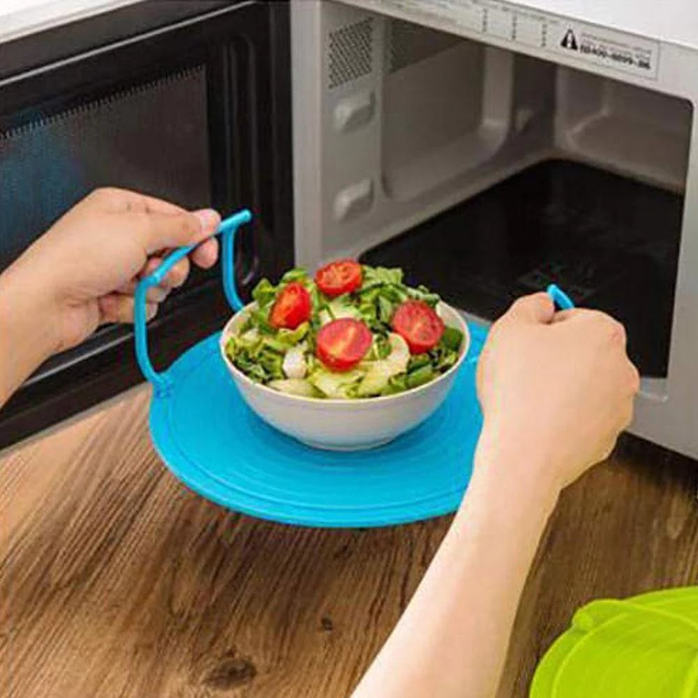 Foldable microwave tray - Save space and time 