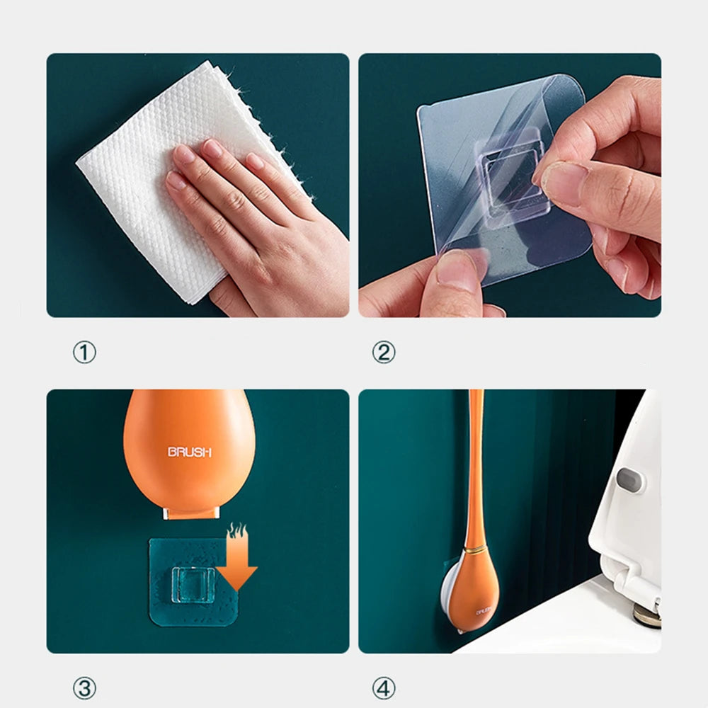 SmartBrush - Elegante und hygienische Silikon-WC-Bürste