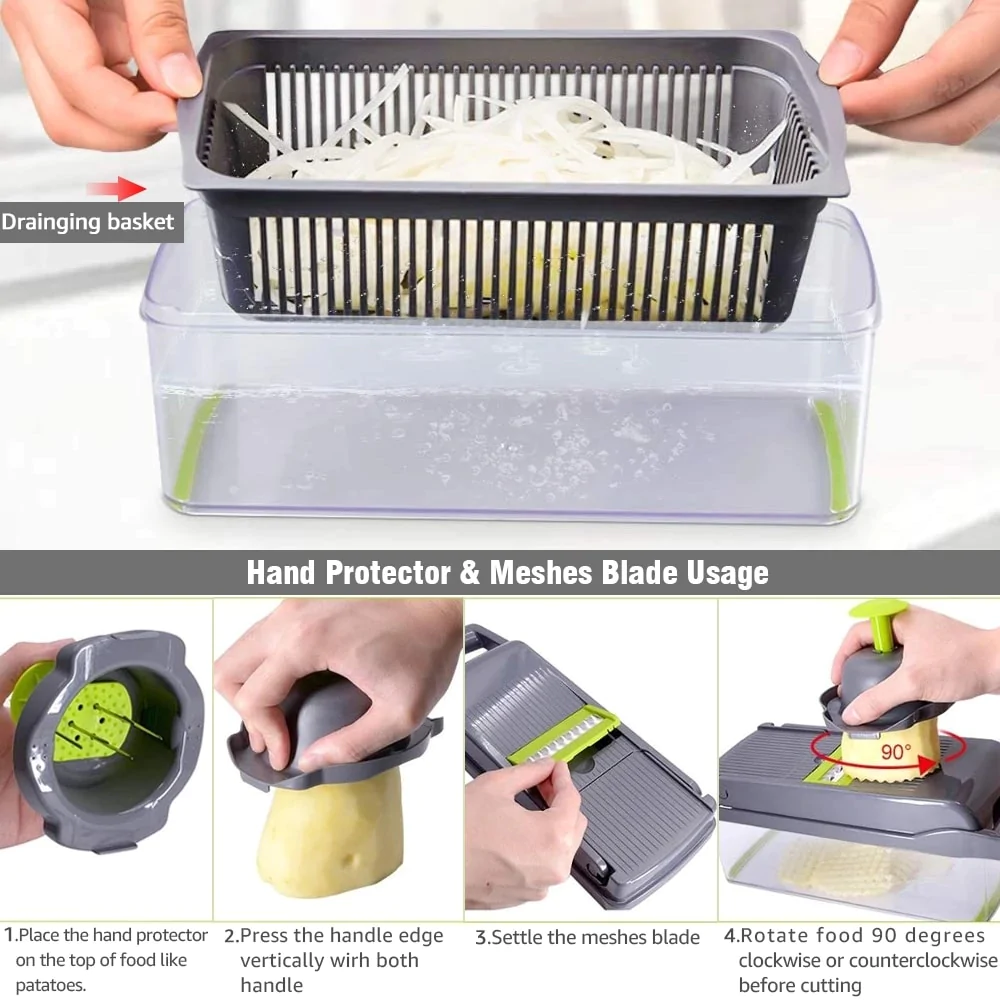 Quickly cut fruits and vegetables, effortlessly 