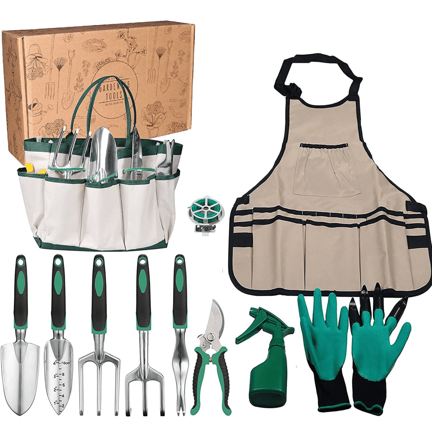 Kit de jardinagem profissional completo - 11 ferramentas